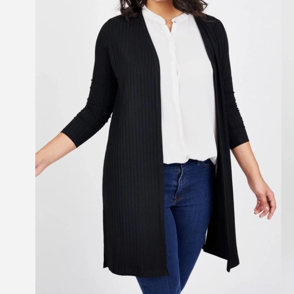 Long Ribbed Cardigan - Picture 3 of 6